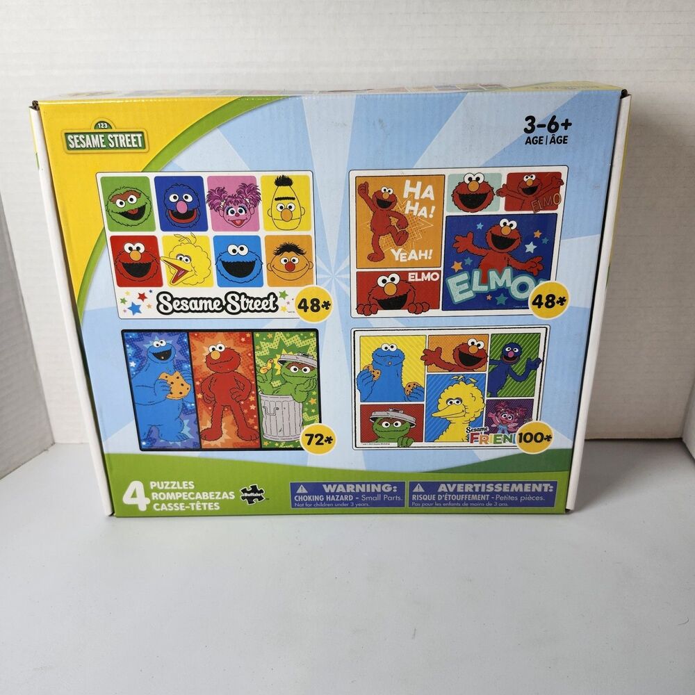 Buffalo Games Sesame Street Jigsaw Puzzles 4-Pack